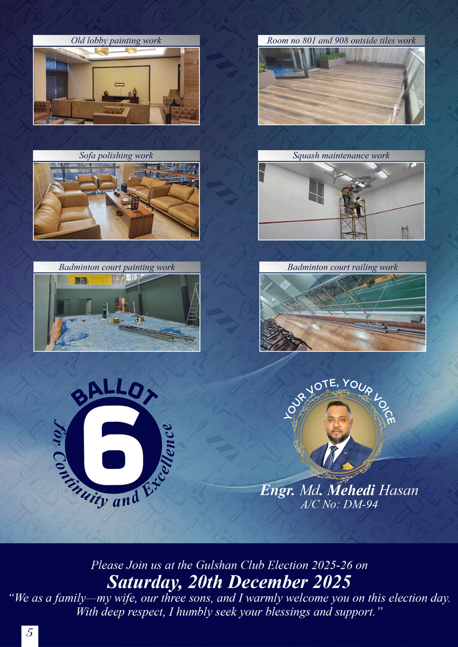 Continued Accomplishments and Election Day Invitation - Vote for Ballot 6